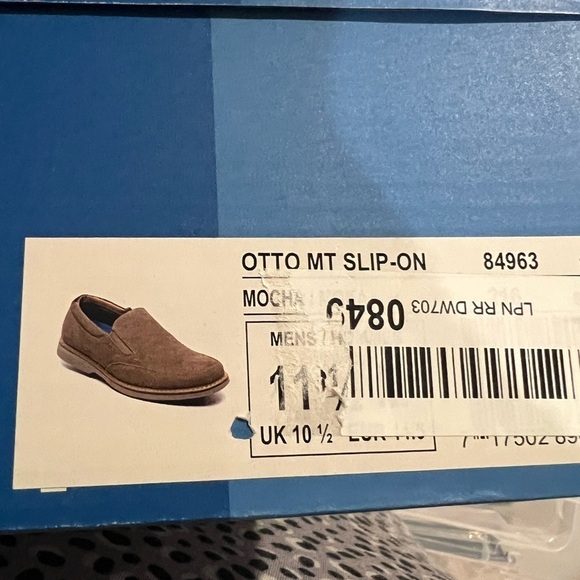 S32. NWT Nunn Bush OTTO MOC TOE SLIP ON Mocha 11.5